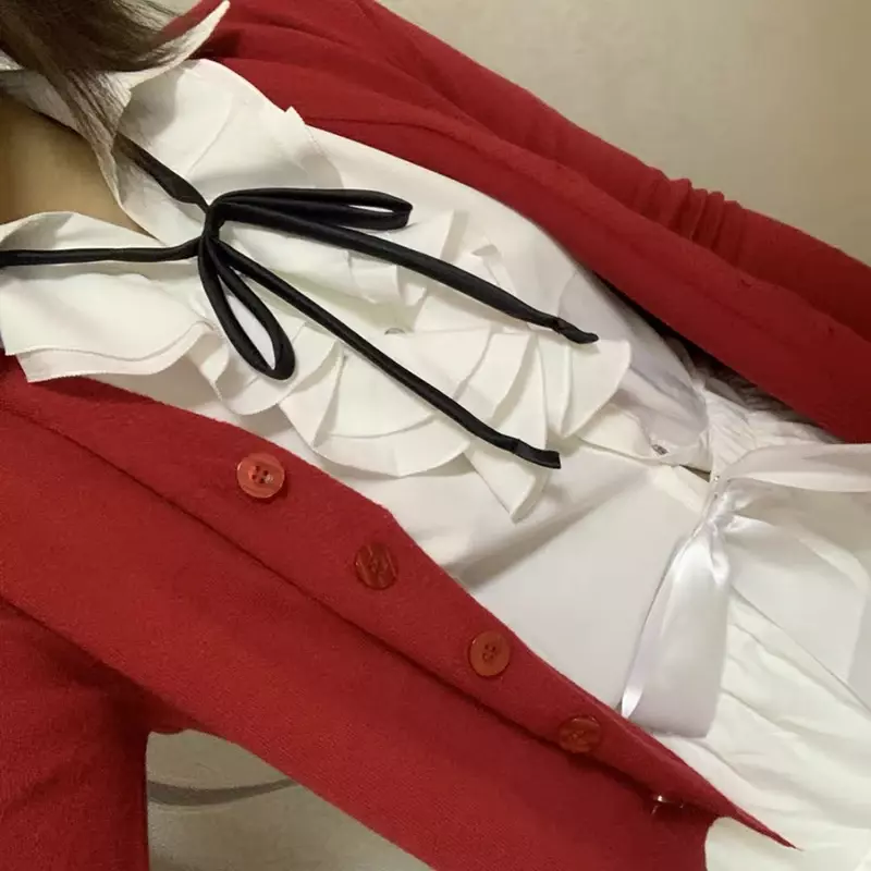 Megumi Kato disfraz de Cosplay de Anime, cárdigan, camisa, falda, conjunto, ropa de fiesta de Mascarada