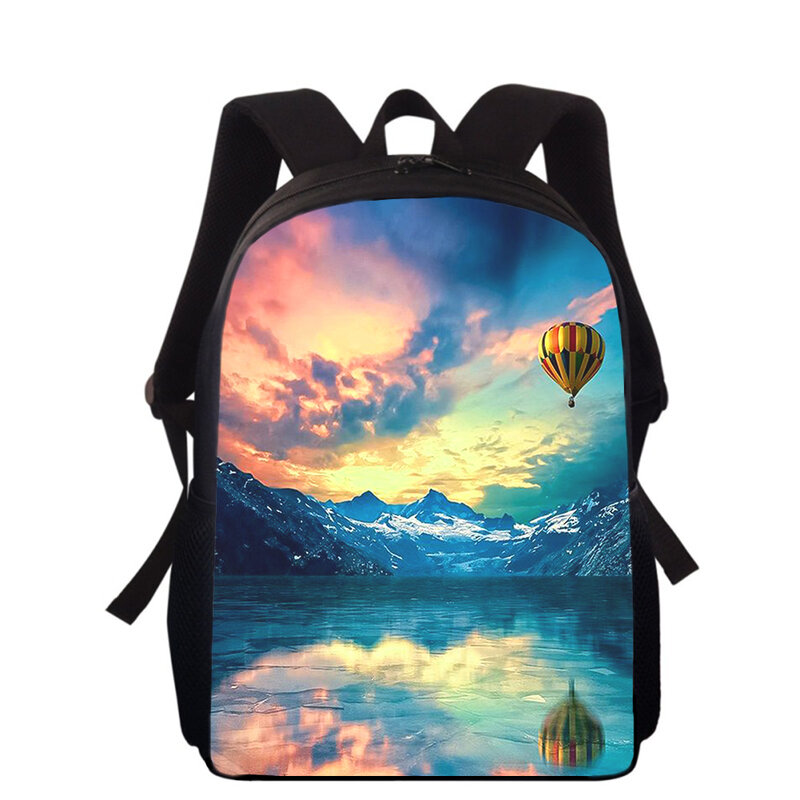 Ho tair Balloon Sky 16" 3D Print Kids Backpack Primary School Bags for Boys Girls Back Pack Students School Book Bags