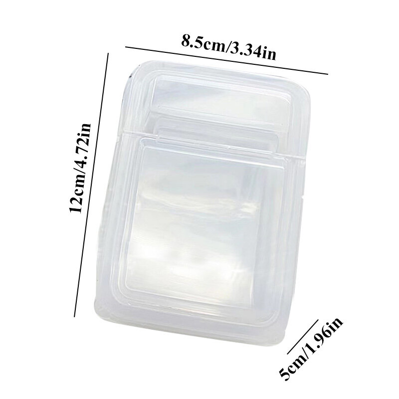 INS Transparent Plastic Storage Box 3 inch Photocards Small Card Storage Box Desk Organizer Box Classification Box Stationery