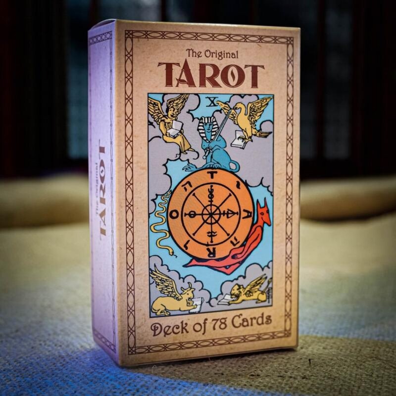 Cartas de lectura de Tarot, baraja de Tarot Original de 10,3x6cm, 78 piezas