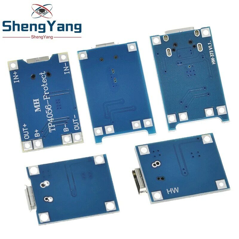 1PCS 5V 1A Micro/Type-c/Mini 18650 TP4056 Lithium Battery Charger Module Charging Board With Protection Dual Functions Li-ion