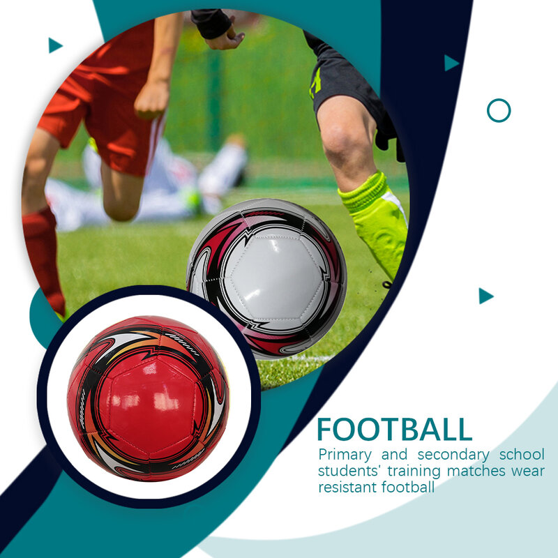PU Leather Machine-stitched Football Ball Children School Match Soccer Balls Waterproof Size 5 Outdoor Sports Football