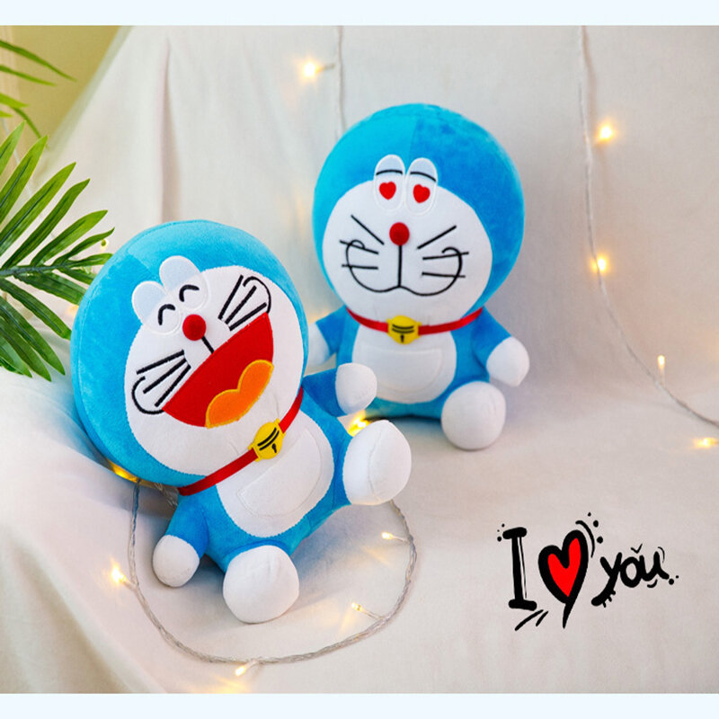 Muñeco de peluche de Doraemon para niños y niñas, muñeco suave de Anime, regalo de cumpleaños