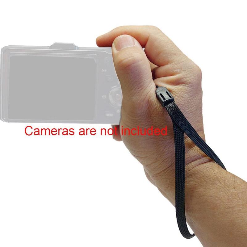 10/20/30/50 pz/set cinturino da polso protettivo corda di pino nero Selfie cordino Stick cordino per telefono torcia Mobile Z9H3