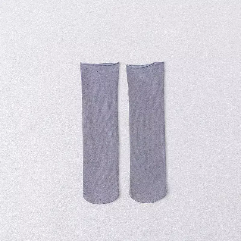 Calzini da donna Mid -In-primavera e autunno mucchio di calzini calzini bianchi Anti-liscio In puro cotone calzini neri estivi di colore puro