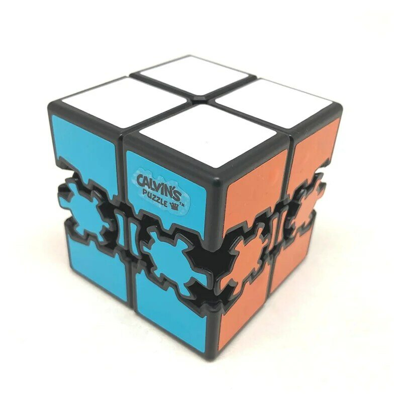 Bram & Oskar 기어 매직 큐브 캘빈 퍼즐, 네오 프로페셔널 스피드 트위스트 퍼즐, 두뇌 티저, 교육 완구, 2x2x2