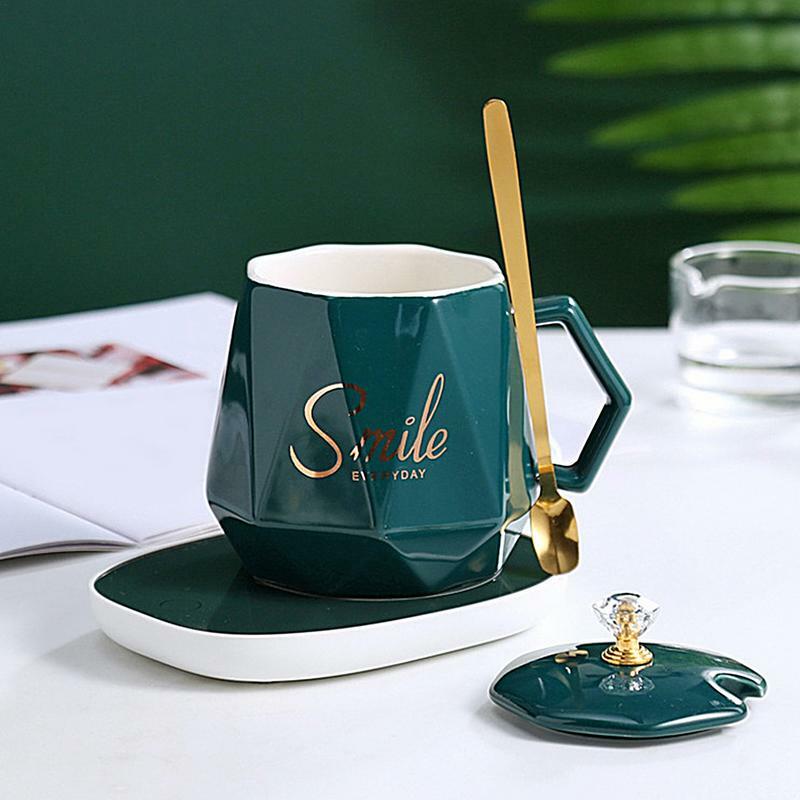 Chauffe-tasse à café multifonctionnel avec poignée ergonomique, ensemble chauffant pour boissons et bols
