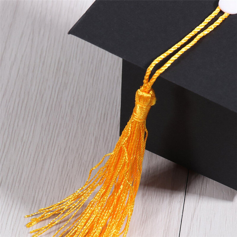 10pcs Paper Graduation Cap Candy Treat Boxes Gift Boxes with Tassel Graduation Party Unique Doctoral Cap Shaped Funny Funny Cute