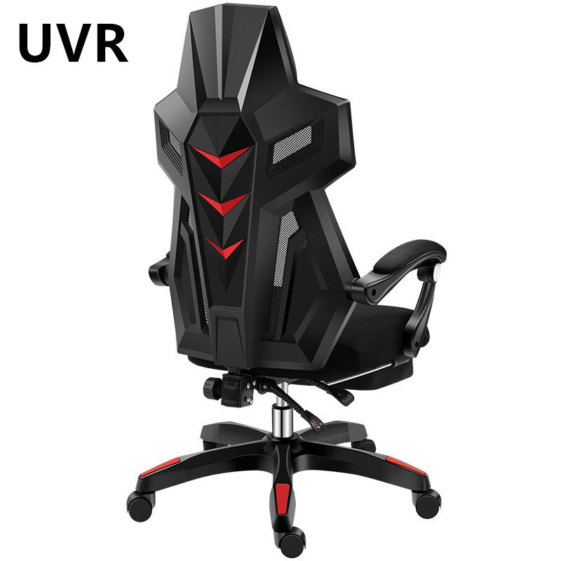Krzesło biurowe siatkowe UVR regulowane obrotowe z podnóżkiem fotel wyścigowy WCG fotel gamingowy obrotowe krzesło do pracy na komputerze bezpieczne trwałe