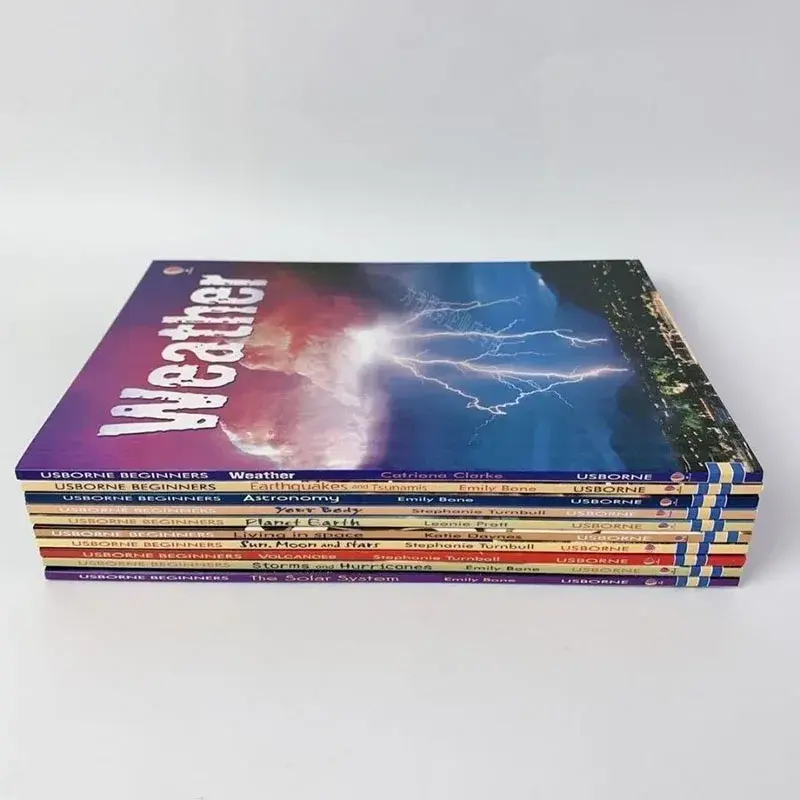 Het Verkennen Van De Interessante Populaire Wetenschappelijke Kennis Van 10 Boeken Van De Wetenschap Verpakt In Paperback Dozen. Usborne Beginners Science.