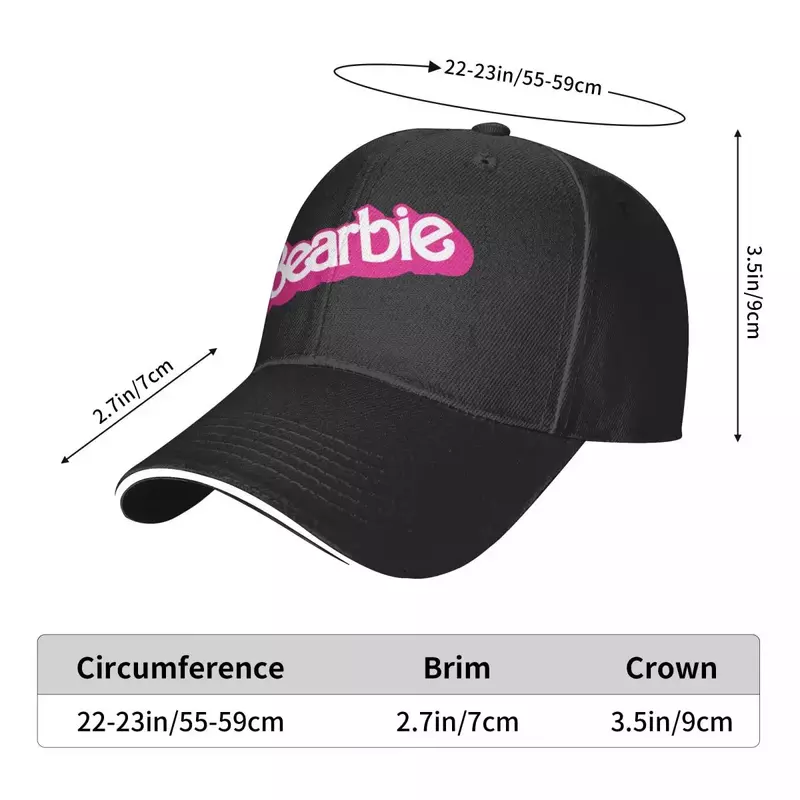 Bearbie topi beruang Gay Logo menyenangkan, topi bisbol, topi pantai Golf Pria Wanita desainer