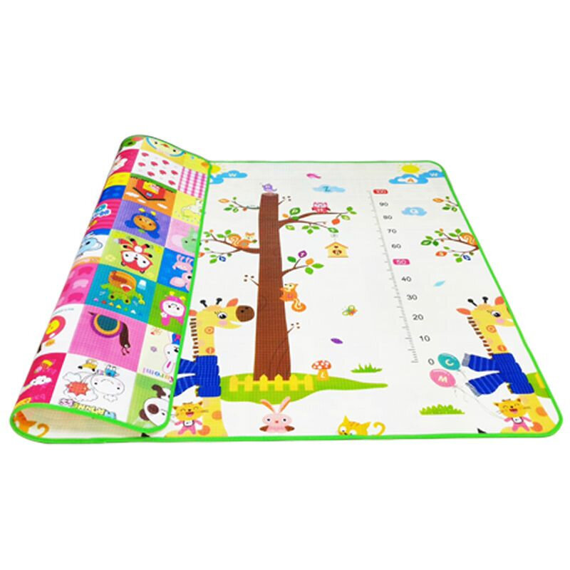 Thick Play Mat for Children's Safety Mat 1cm EPE Environmentally Friendly Baby Crawling Play Mats Folding Mat Carpet Rug Playmat