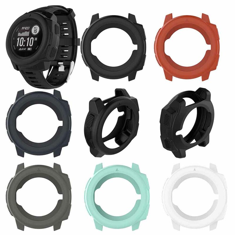 Silicone Protector Case For Garmin Instinct Soft Protective Shell Cover Frame