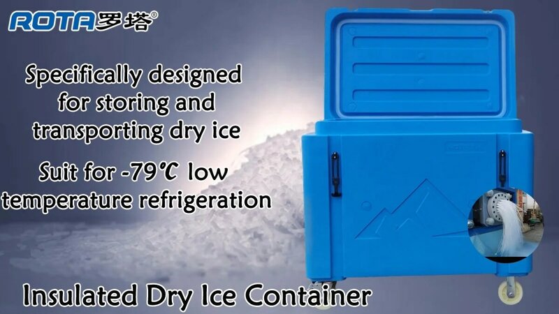 Cofre de almacenamiento de hielo seco, contenedor de alta resistencia, Enfriador de fábrica