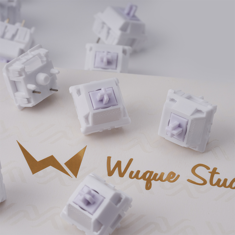 Wuque Studio WS Switch Morandi Luz Difusor, Feedback Linear POM Habitação, UPE Stem para Teclado Mecânico