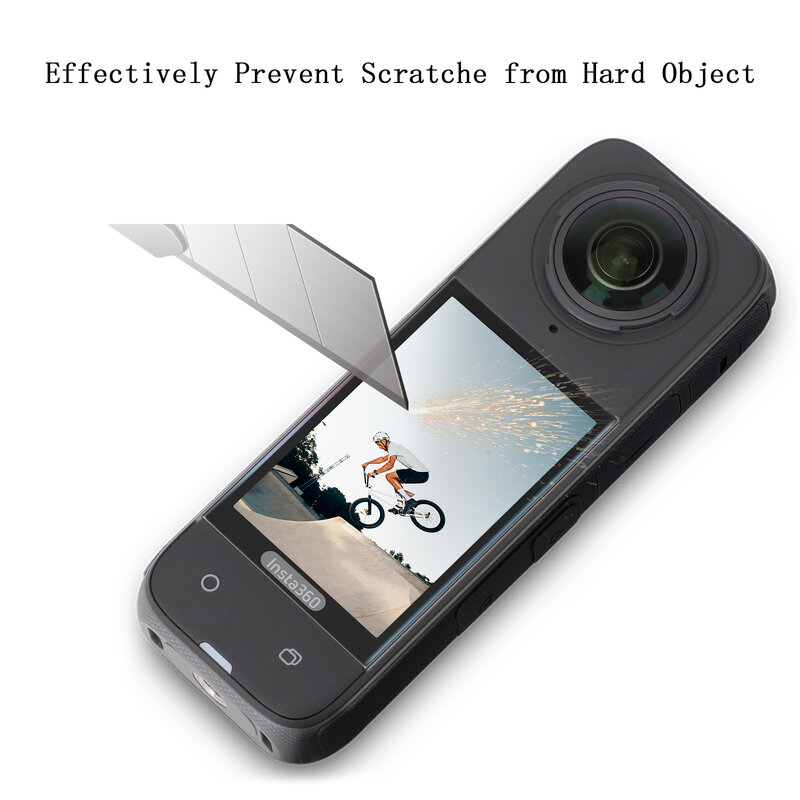 Per Insta 360 X4 Screen Protector + Storage Case Bag Film Display antigraffio Anti-impronta digitale per accessori Insta360 X4