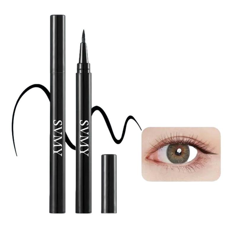 Wodoodporny czarny Eyeliner w płynie długotrwały Eyeliner ołówek szybkoschnący nie kwitną naturalny Eyeliner pióro na płynny przybory kosmetyczne