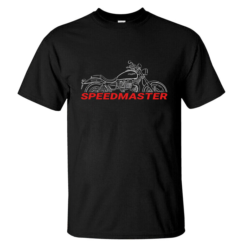 2024 Men T Shirt Casual Triumphs Speedmaster for Motorcycle Riders T-shirt Graphic Summer Short Sleeves 100% Cotton S-3XL Tee
