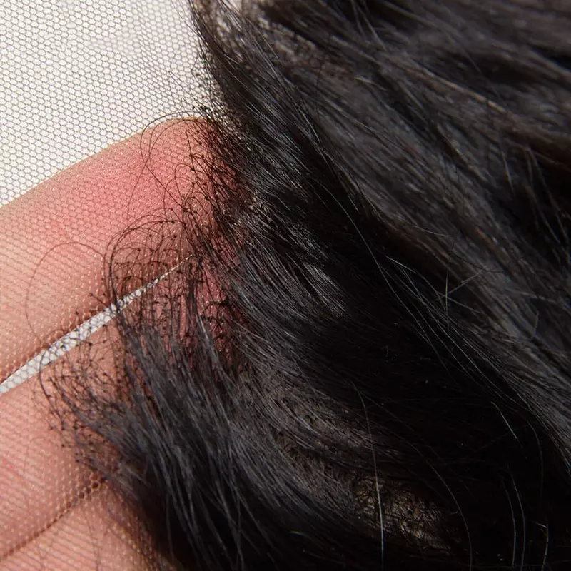 Cabelo brasileiro transparente completo rendas frontais pré arrancadas com onda do corpo orelha à orelha 13x6 fechamento frontal do laço peças de cabelo humano