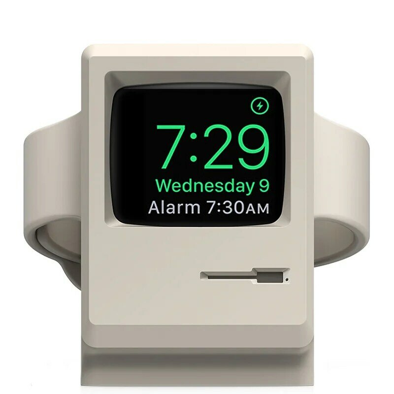 Силиконовая подставка для зарядного устройства Apple Watch Series 7/6/SE/5/4/3/2/1, Настольный кронштейн для iWatch (45/44/42/41/40/38 мм), аксессуары