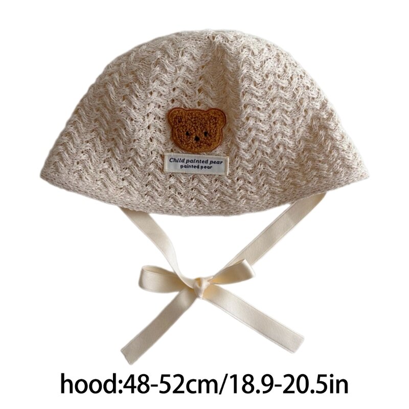 Chapéu bebê estilo chapéu proteção solar Chapéu balde bebê com padrão urso para meninos meninas