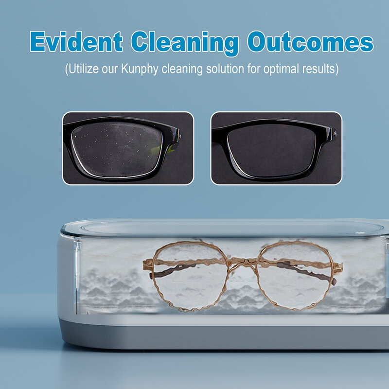 Ultra-som Óculos Cleaner Machine, ultra-som Jóias Limpeza Banho, alta freqüência
