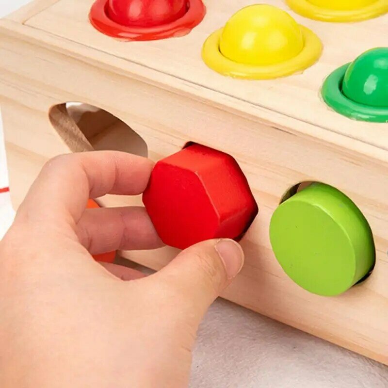 ของเล่นสำหรับเด็กหัดเดินคัดแยกรูปร่าง1-3สีเรียงลำดับการรับรู้ sorter Montessori ของเล่นการเรียนรู้ต้นของเล่นสำหรับเด็กหัดเดินดวงตาทักษะยนต์ปรับ
