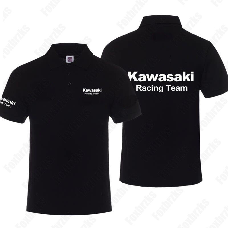2024 Nieuwe Zomer All-Match Kawasakis Ninja Motorfiets Poloshirt Team Uniform Fietsen Met Korte Mouwen Heren Tops Met Halve Mouwen