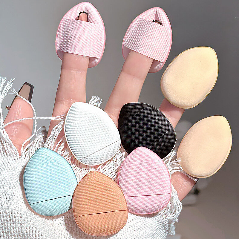 Mini Size Professional Cosmetic Cushion Puff Concealer Foundation Detail Puff Finger Puff Set Makeup Sponge Beauty Tool