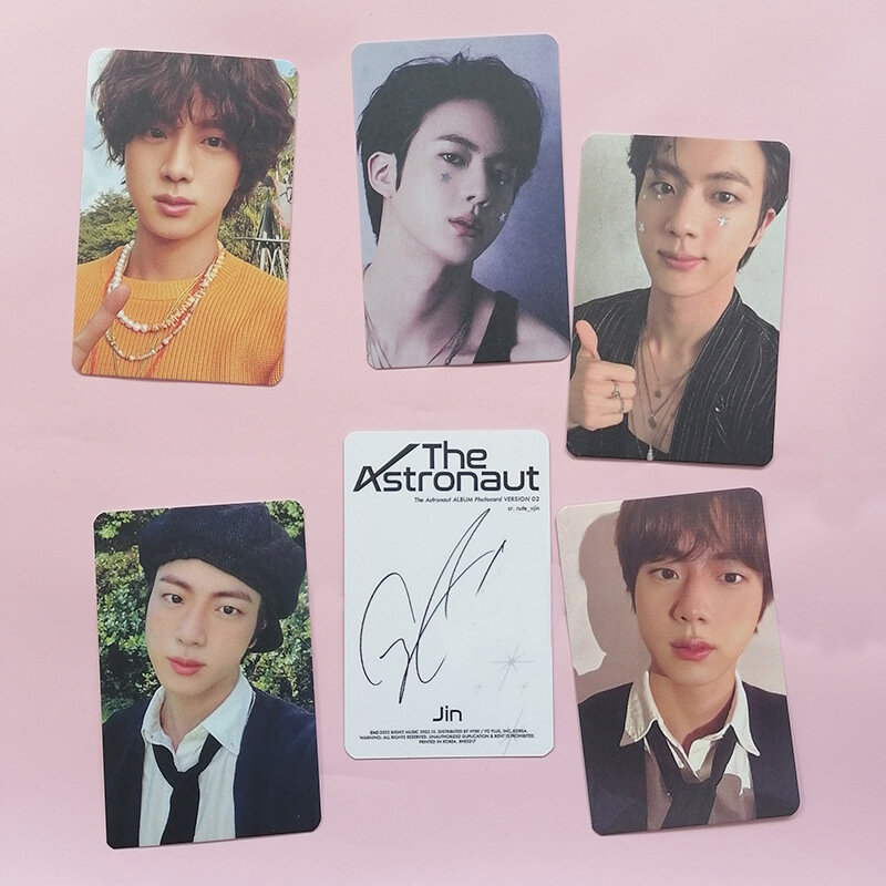 6PCS KPOP SOLO Album The Astronaut Photocards Double Sided LOMO Cards Signature Card Back Fans Collections