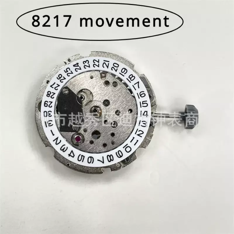 Jam tangan pergerakan aksesoris merek pergerakan mekanik 8217 kalender tunggal tiga jarum sepenuhnya otomatis gerakan asli