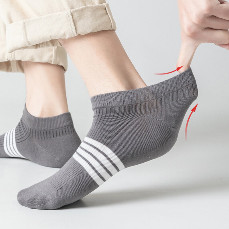 Men's Socks Summer Thin Short Barrel Breathable Polyester Stockings Simplicity Leisure Ankle Covering Sock Man