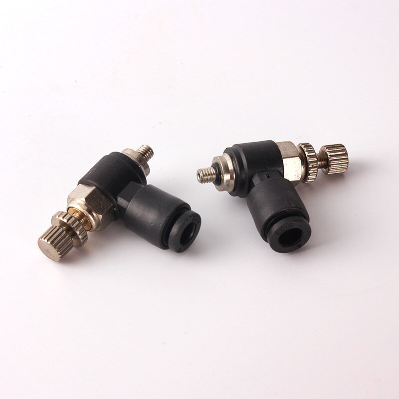 Mini Cylinder Air Pipe Joint Sl Throttle Valve Speed Control Switch AS1201F 4-M3 6-M3 Micro Pneumatic SLThrottle Valve