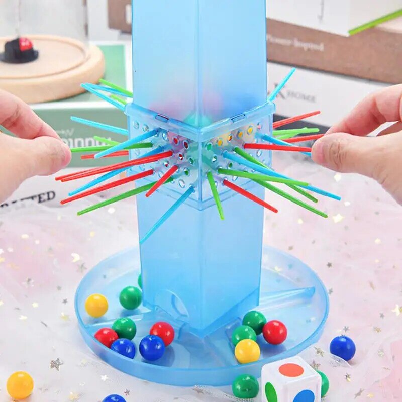 Игра-палочка для детей с игровыми единицами в форме пагоды
