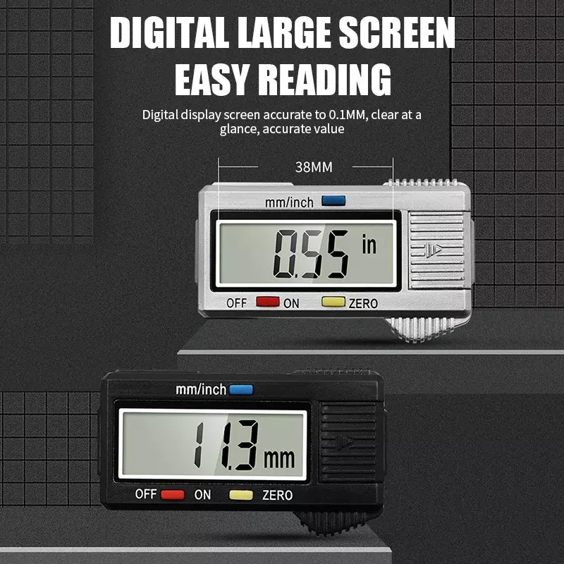 デジタルノギス,ステンレス鋼およびプラスチック製LCDスクリーン,6インチの機器,深さの測定ツール,0〜150mm