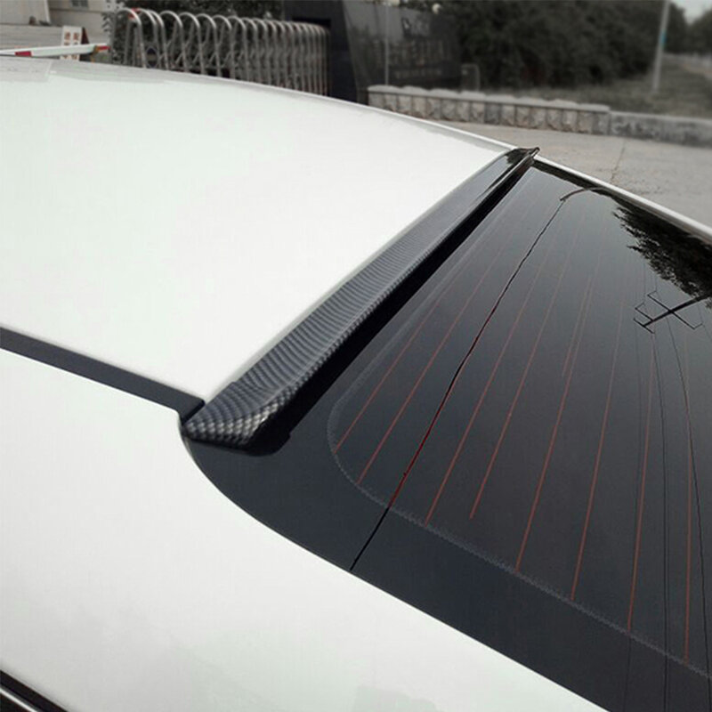 Uniwersalne Spoiler samochodu skrzydła Free perforowana tylna środkowa szyba dachowa pokrywa bagażnika Ducktail Lip Sedan Hatchback SUV akcesoria części