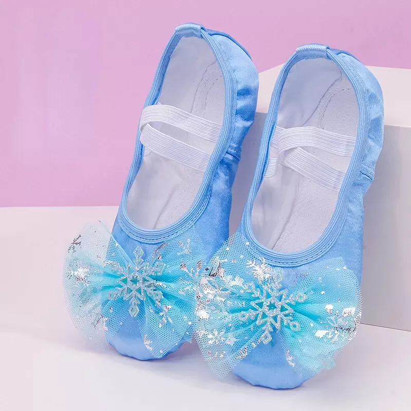 Bella principessa danza morbida suola scarpa da balletto bambini ragazze gatto artiglio cinese Ballerina esercizi scarpe