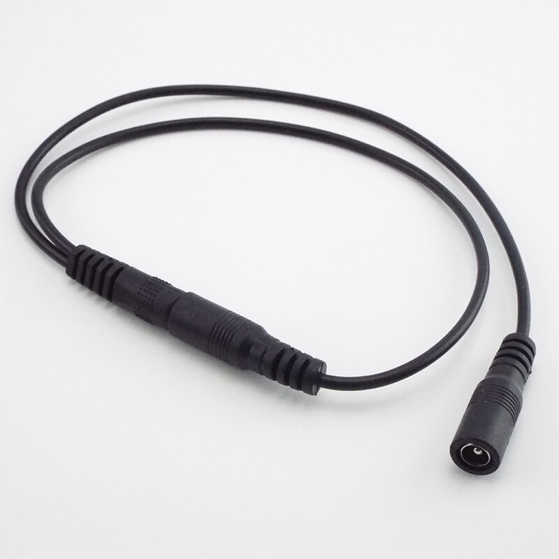 Conector hembra a 2 vías macho, Cable divisor de alimentación de enchufe de CC para tira de luces LED CCTV, adaptador de fuente de alimentación de 5,5mm x 2,1mm