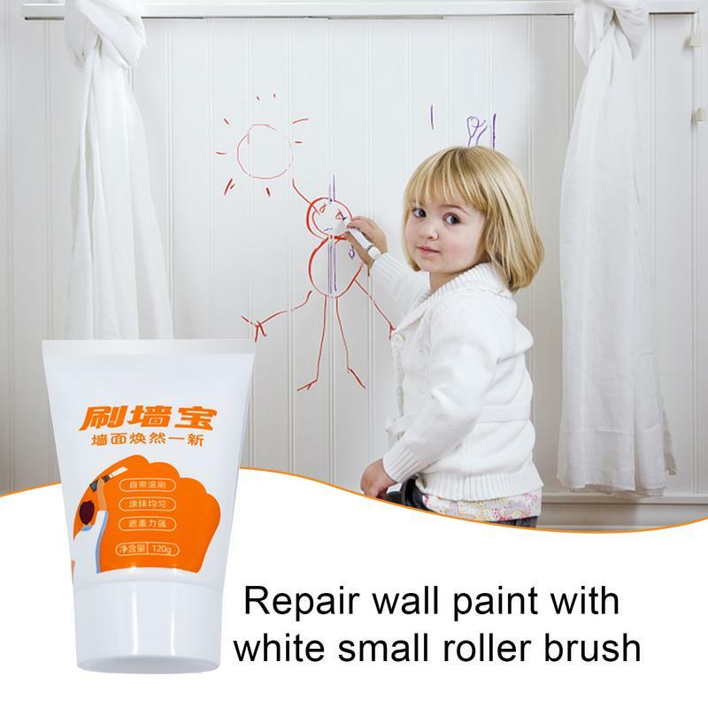 Wall Roller Brush Small Rolling Brush Wall Latex Paint DIY Wall Repair Paint Quick-Drying Patch Wall Mending Agent Supplies