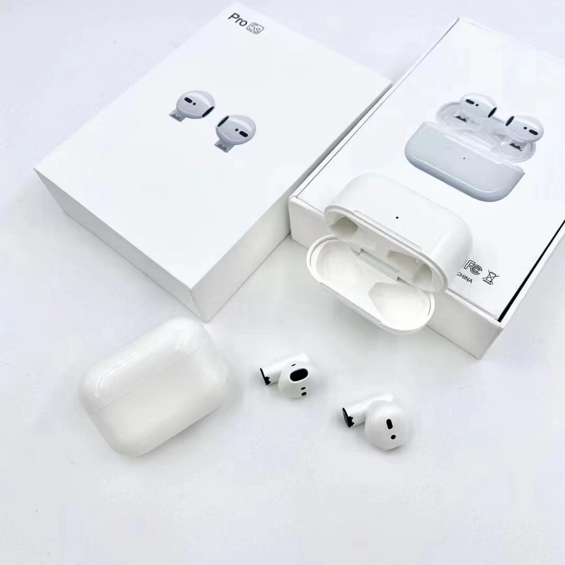 Pro 5S earphone nirkabel TWS Mini kualitas tinggi earphone Hi-Fi Noise Cancelling earphone sentuh untuk earbud ponsel