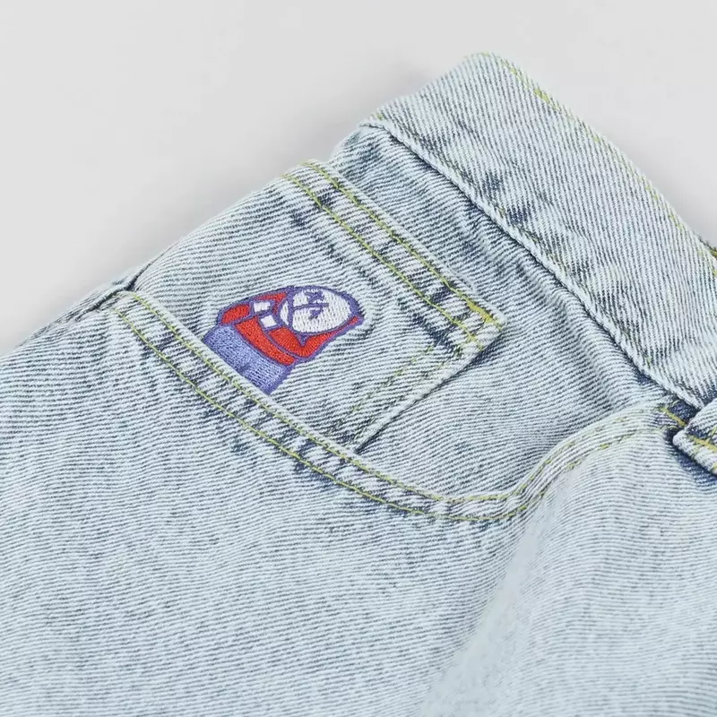 Y2k Big Boy szorty nowy Hip Hop Cartoon Streetwear spodenki jeansowe haft workowate spodenki nowe Harajuku szorty do koszykówki na siłownię