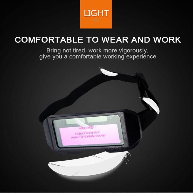 Gafas de soldadura con atenuación automática, cambio de luz, oscurecimiento automático, protección antiojos, gafas para máscaras de soldadura, accesorios para gafas