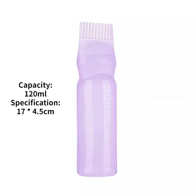 Flaconi applicatori in plastica con denti flacone per tinture per capelli addensato applicatore per cuoio capelluto per pulizia a secco bottella Spray Friseur parrucchiere