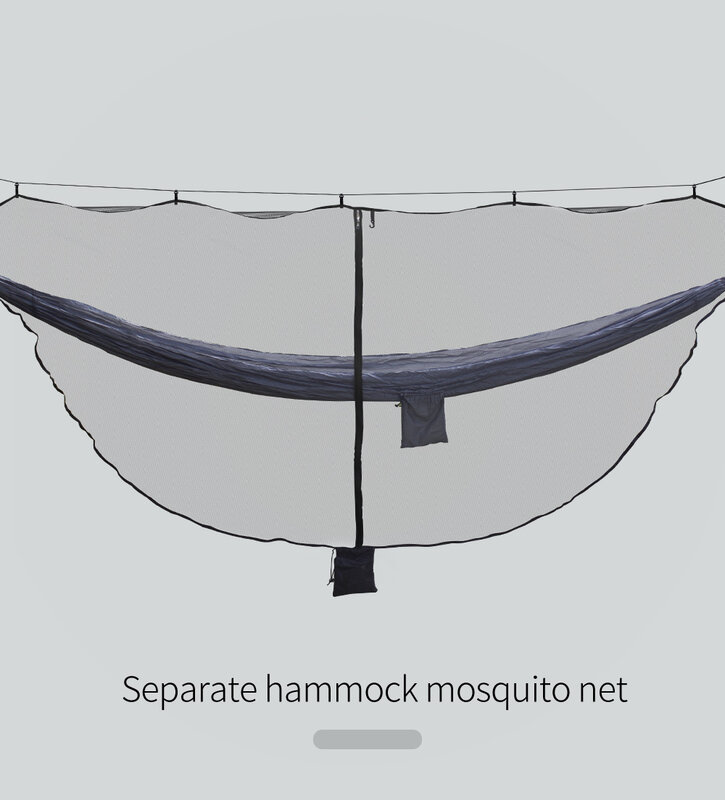 กลางแจ้งน้ำหนักเบาแบบพกพาแยกมุ้งกันยุงแขวน Bugs สุทธิสำหรับ Camping Hammock