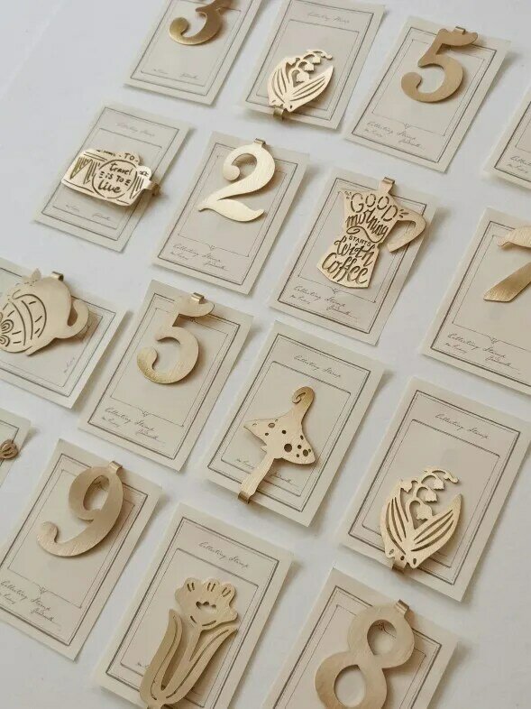 Pinças de bronze do vintage clipes número forma memorando clipe de papel reciept pasta metal notebook decoração braçadeira planejador acessórios