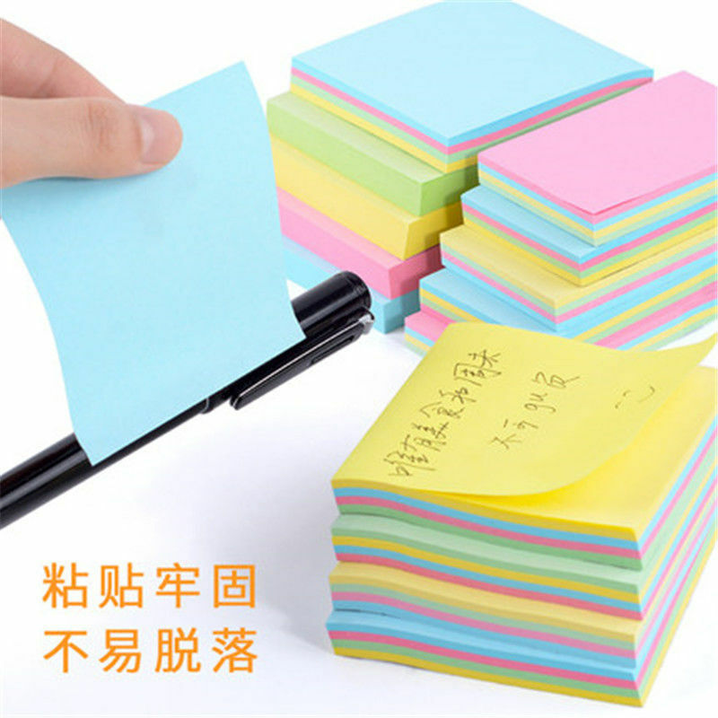 10 pçs bloco de notas pegajosas marcador marcador de notas adesivo de memorando notebooks material escolar de escritório