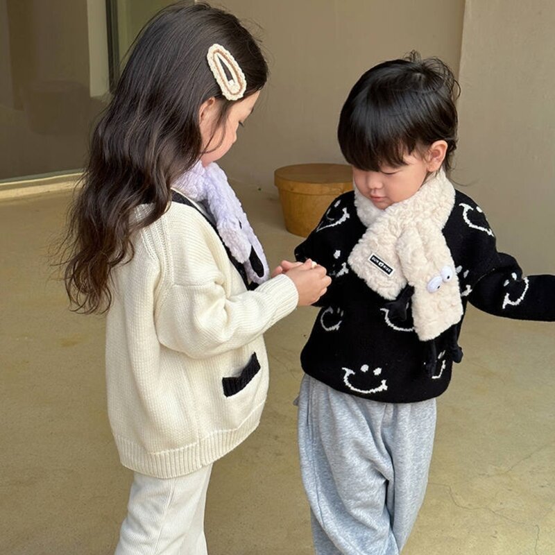 Foulards d'hiver pour enfants garçons filles tout-petits enfants foulard 0 à 3 ans)