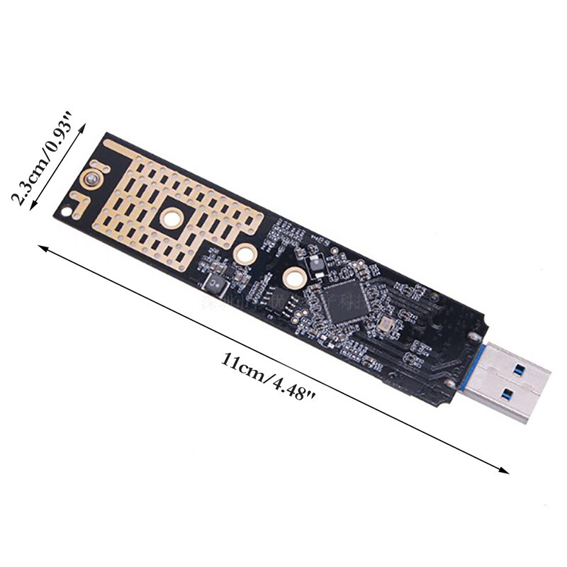 M.2 na USB 3.1 Adapter SSD M.2 NVME PCIe SATA podwójny protokół RTL9210B płyta SSD dla 2230 2242 2260 2280 NVME SATA M.2 Adapter SSD