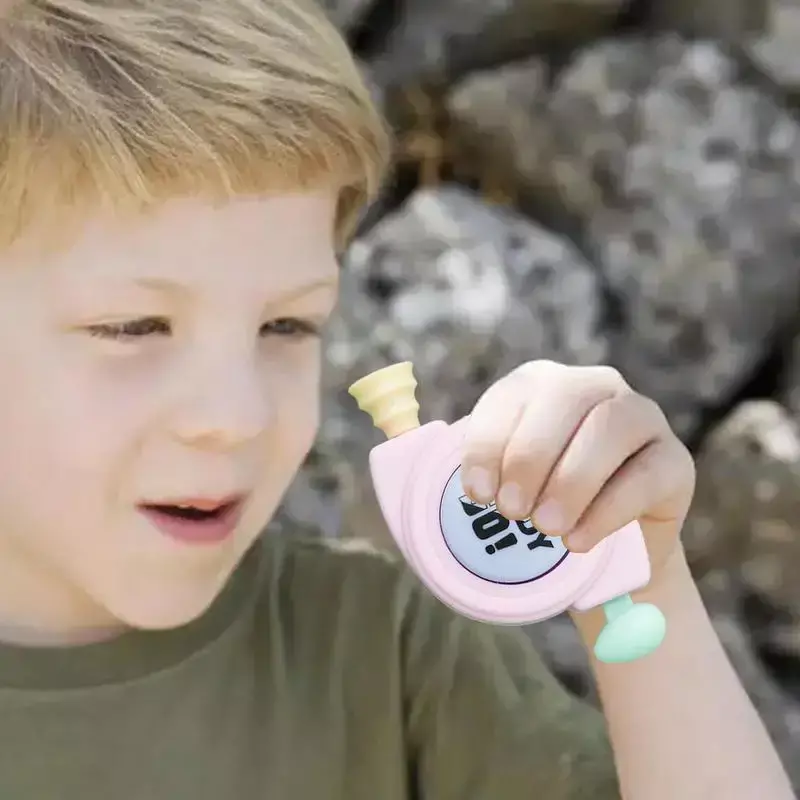 Bop It – jeu de mémoire électronique couleur Macaron, Mode simple ou Double, avec porte-clés et sons, pour enfants et adolescents