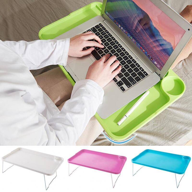 Laptop Bed Table Portable Folding Laptop Table with Cup Holder for Student Dormitory Stable Bed Tray Desk with for Sofa for Lazy